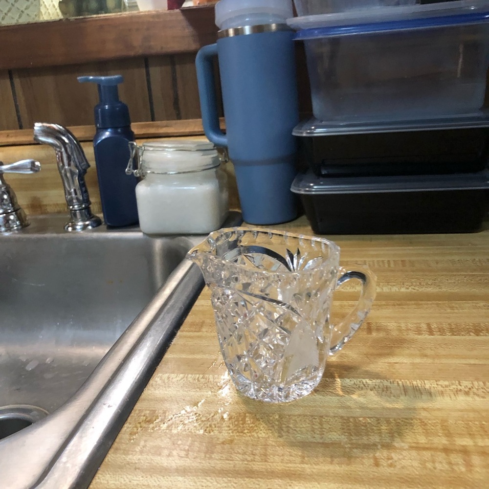 Elegant Clear Glass Pitcher